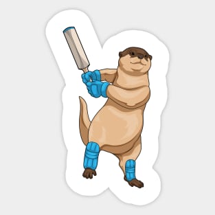 Otter Cricket Cricket bat Sticker